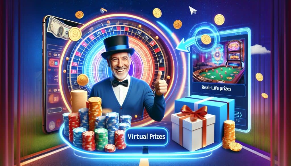 Casino igre koje kombiniraju fizičke nagrade i virtualne dobitke