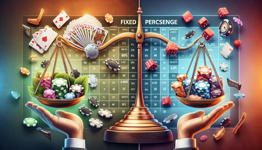 Razlika između fiksnih i postotnih casino bonusa